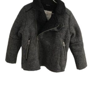 ZARA kid's sherpa lined wool jacket great condition size 5T
